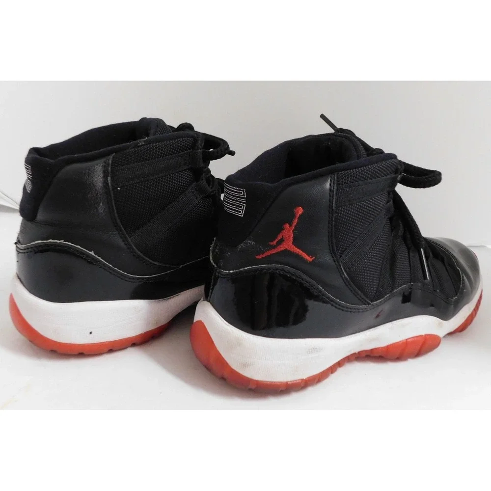 Nike Jordan 11 High Retro Bred 2019 (378038-061) With Replacement Vinyl Size 7Y
